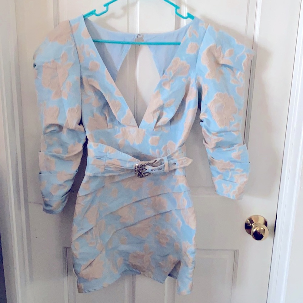 For Love and Lemons belted mini dress